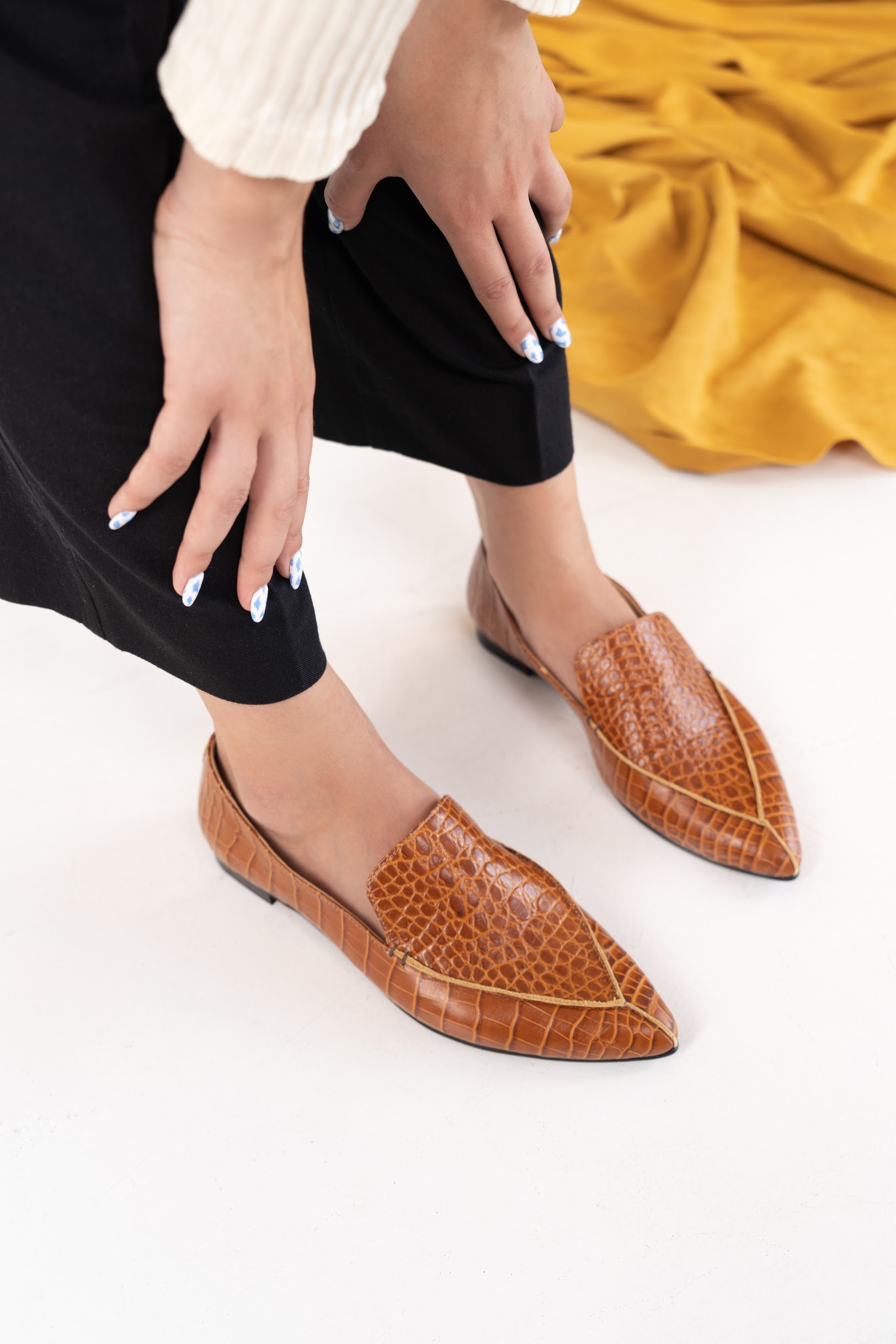 

Лоферы THE OTHERS GwenCroccoBR 39 (25,5 см) Коричневый