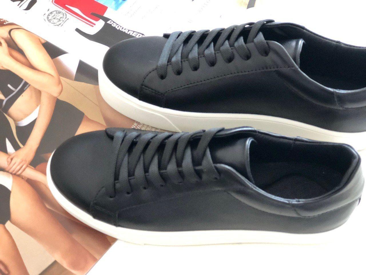 

Кеды женские кожаные Shoozi Bench Basic 36 черные на белой подошве