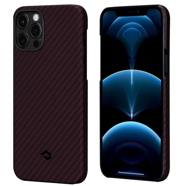 

Чехол Pitaka MagEZ Case Twill для Apple iPhone 12 Pro - Black / Red