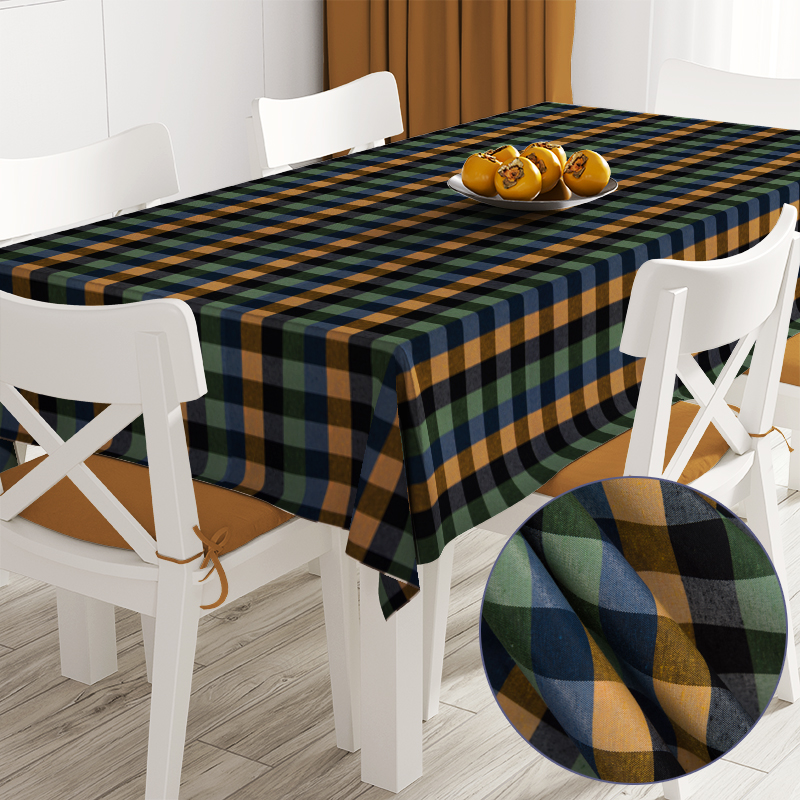 

Скатерть в клетку Time Textile Marissa Mustard 3 см Разноцветный TT108037 140x160