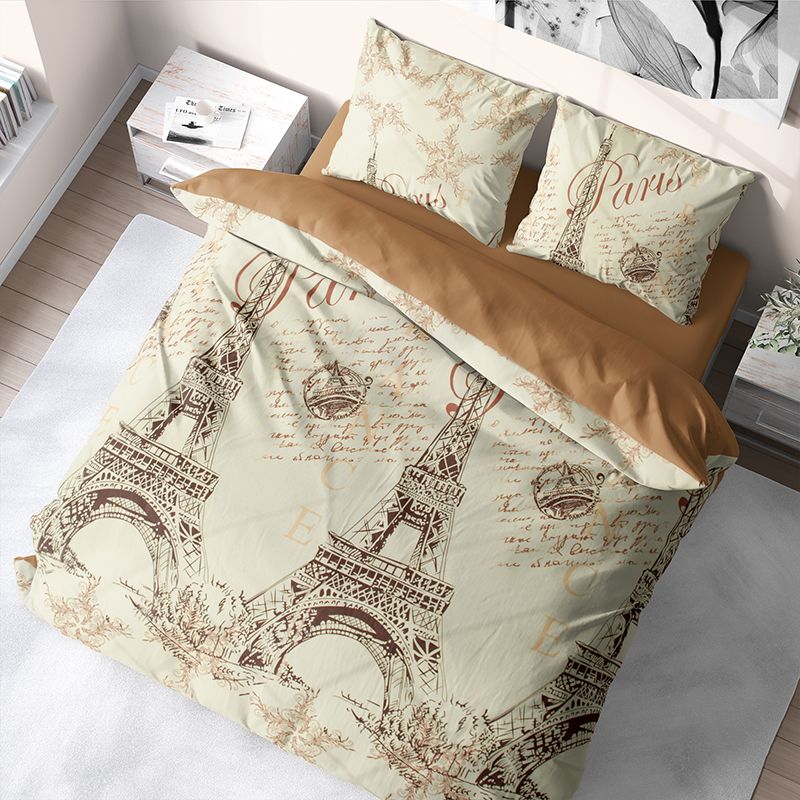 

Комплект постельного белья из бязи Time Textile Paris двуспальный Бежевый TT174067-169428-d 70х70