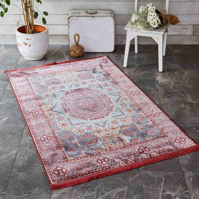 

Коврик Karaca Home Gordion Seal 80х150 см Красный svt-2000022279659
