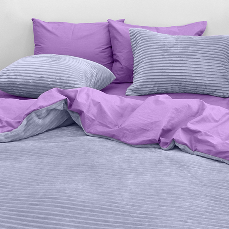 

Зимнее постельное белье TAG Wellsoft Grey&Violet (Двуспальный) Серый, Фиолетовый TAG ZL (2-sp)-16