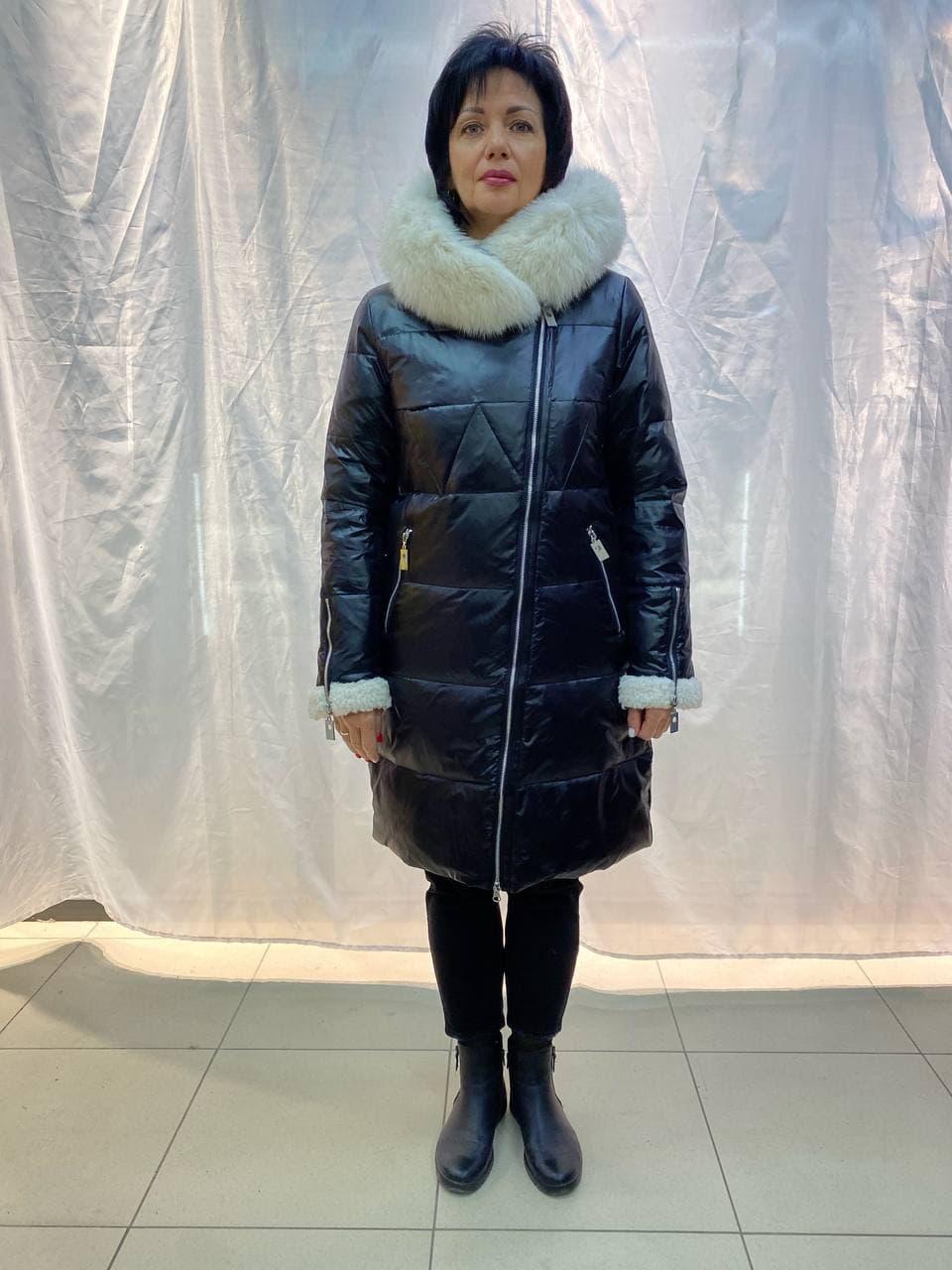 

Удлиненный пуховик Vivilona (Max Mara) - 6215 с натуральным мехом M