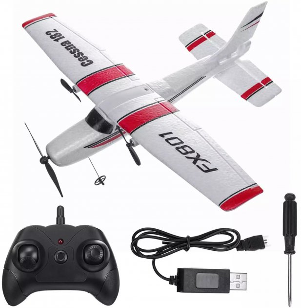 

Самолет FX801 Cessna 182 радиоуправляемый 2-х канальный 2,4 ГГц | Модель Сесна на радиоуправлении с пультом