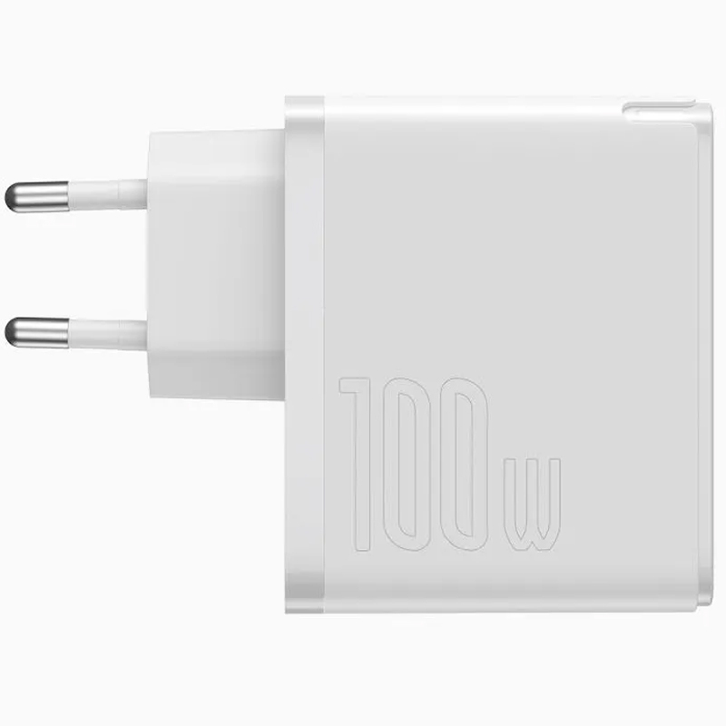 

Сетевое зарядное устройство Baseus GaN2 Fast Charger 100W 1Type-C + Cable Type-C to Type-C 1.5m (TZCCGAN-L02), White