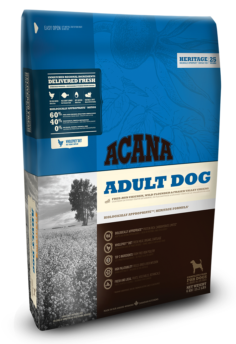 

Сухой корм Acana (Акана) Heritage Adult Dog для взрослых собак всех пород цыпленок и индейка 6 кг