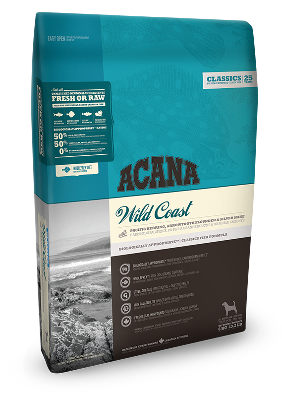 

Сухой корм Acana (Акана) Classics Wild Coast для собак всех пород и возрастов сельдь камбала и хек 6 кг
