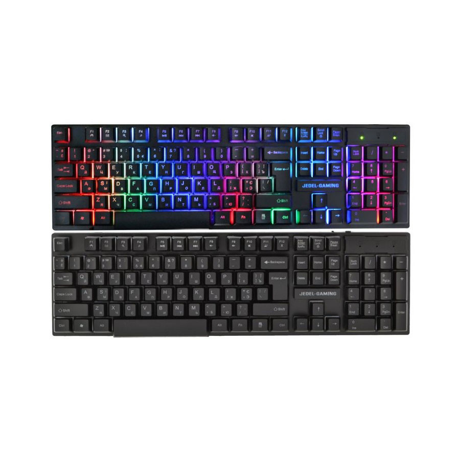 

Игровая компьютерная клавиатура с подсветкой JEDEL K500+ RGB