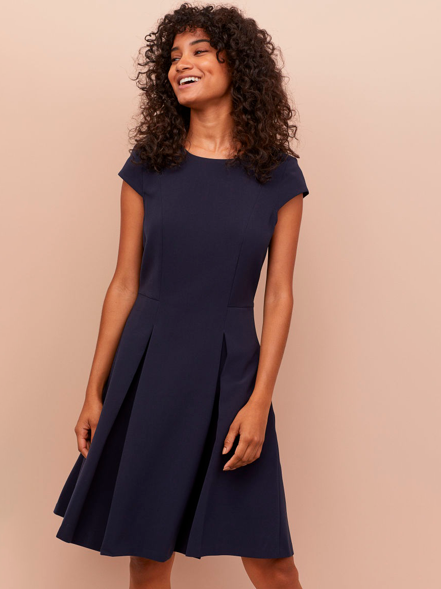 

Платье H& 0772907-1  Темно-синее, Платье H&M 0772907-1 M Темно-синее