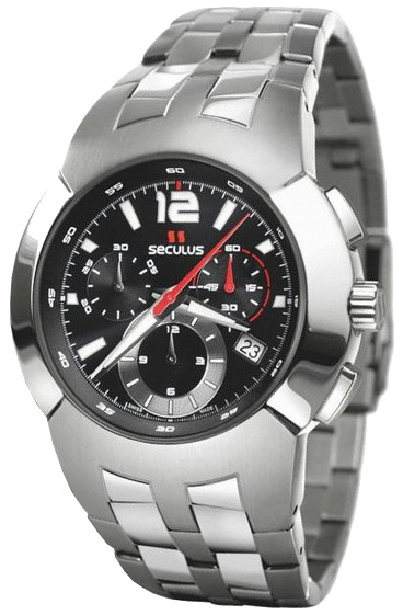 

Мужские часы Seculus 4489.2.503 black, ss, ss