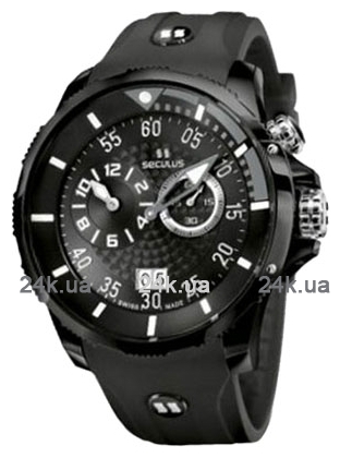 

Мужские часы Seculus 4505.3.422 black-grey, ipb, black silicon
