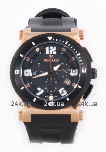

Мужские часы Seculus 4496.2.503 black, ss-rose ipb, silicon