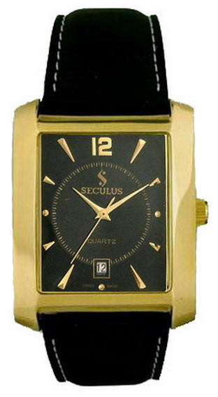 

Мужские часы Seculus 4419.1.505 black ap-g, pvd, black leather