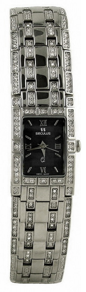 

Женские часы Seculus 1655.2.753 black, pnp with stones, pnp with stones
