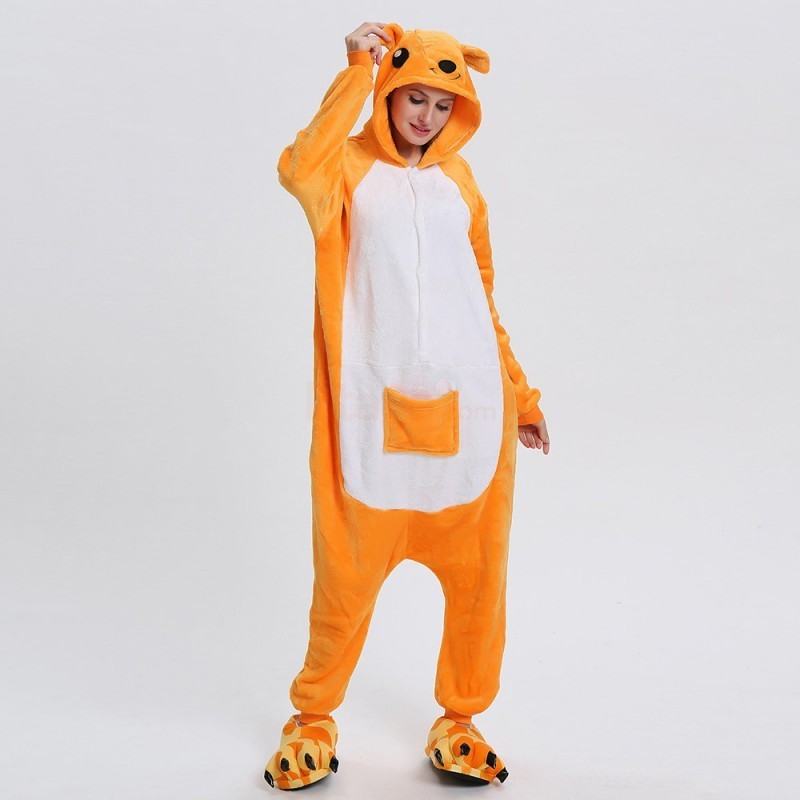 

Пижама Кигуруми Kigurumi Кенгуру Оранжевый М 155-165 см. (1081)