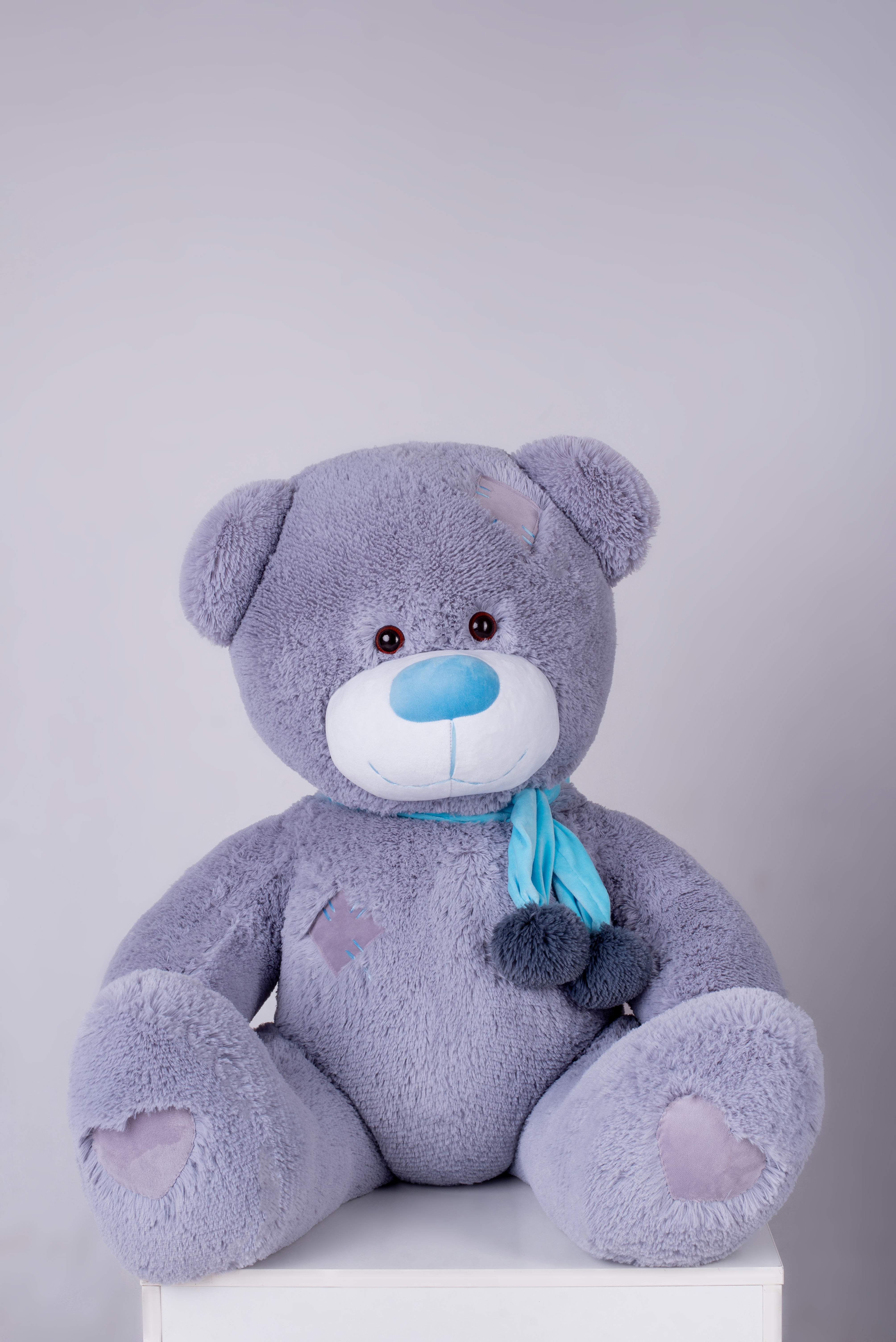 

Мягкая игрушка большой плюшевый мишка TeddyBear "Джозеф" 140см Серый