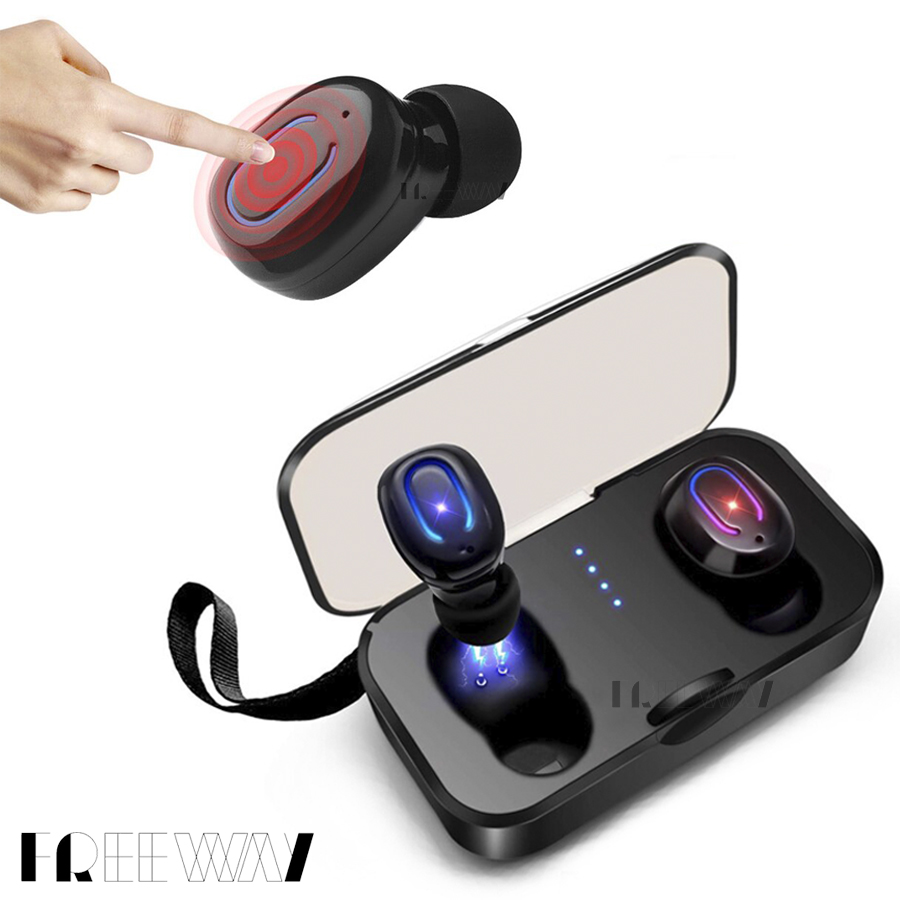 

Беспроводные Bluetooth наушники для телефона с микрофоном Bluetooth 5.0 Air Twins T18S TWS Черные