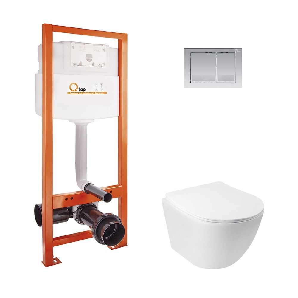 

Набор Qtap инсталляция Nest M425-M06CRM + унитаз с сиденьем Jay QT07335176W