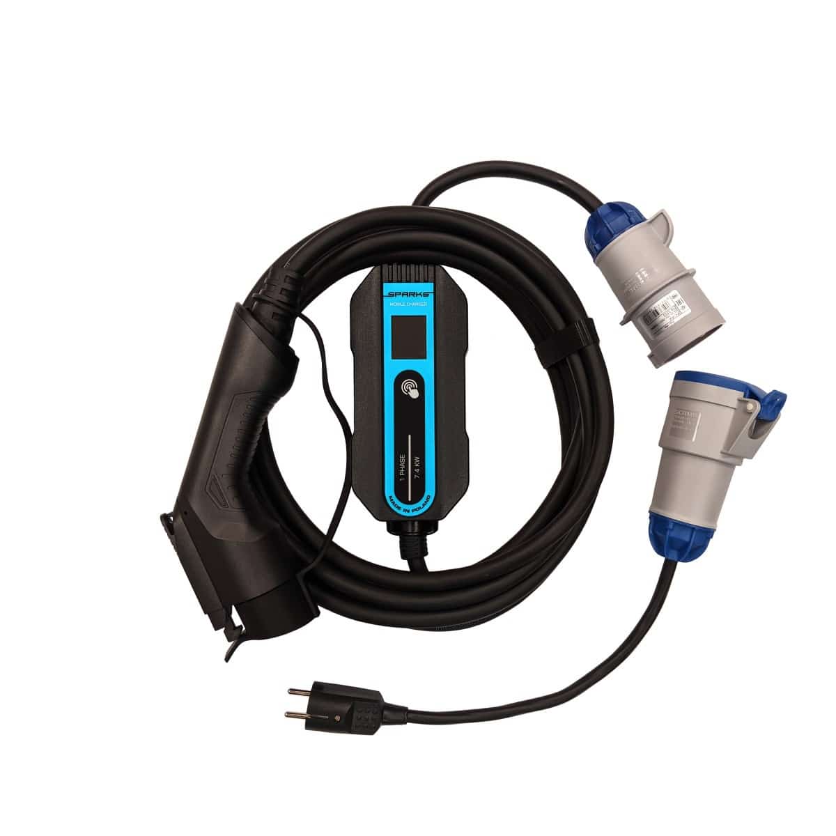 

Зарядная станция Sparks Smart Mobile Charger 32A Type 1 (J1772)
