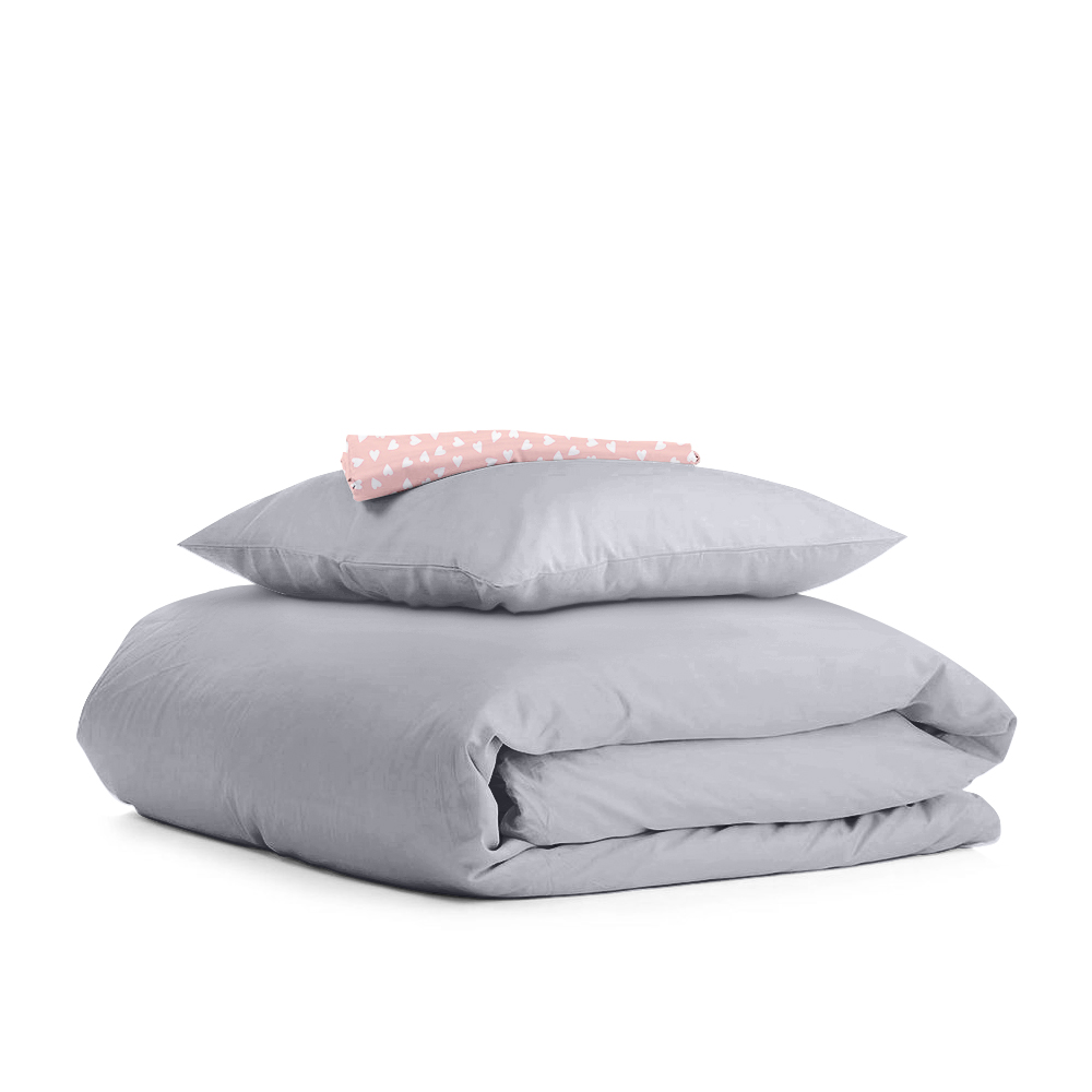 

Комплект постельного белья COSAS Ranfors Grey LoveW Rose 160х220