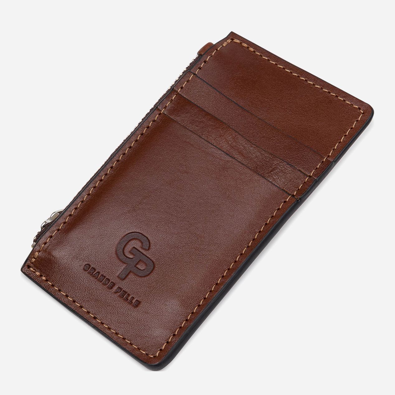 

Визитница Grande Pelle leather-11400 Коричневая