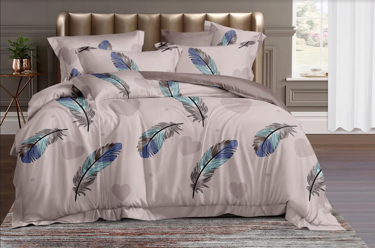 

Пододеяльник MirSоn Сатин 22-1310 Peacock feathers 110 х 140