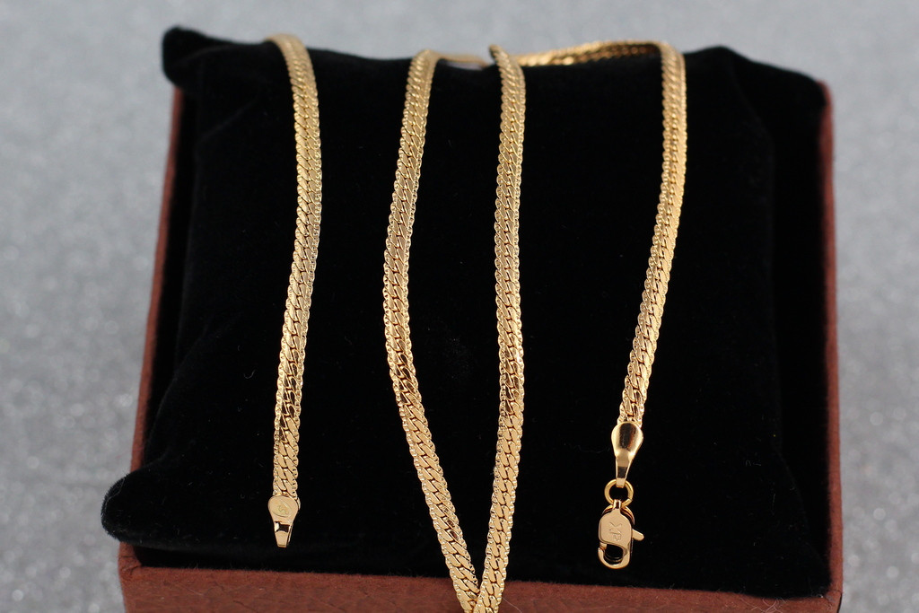 

Цепь Xuping Jewelry снейк с огранкой 55 см 3 мм золотистая