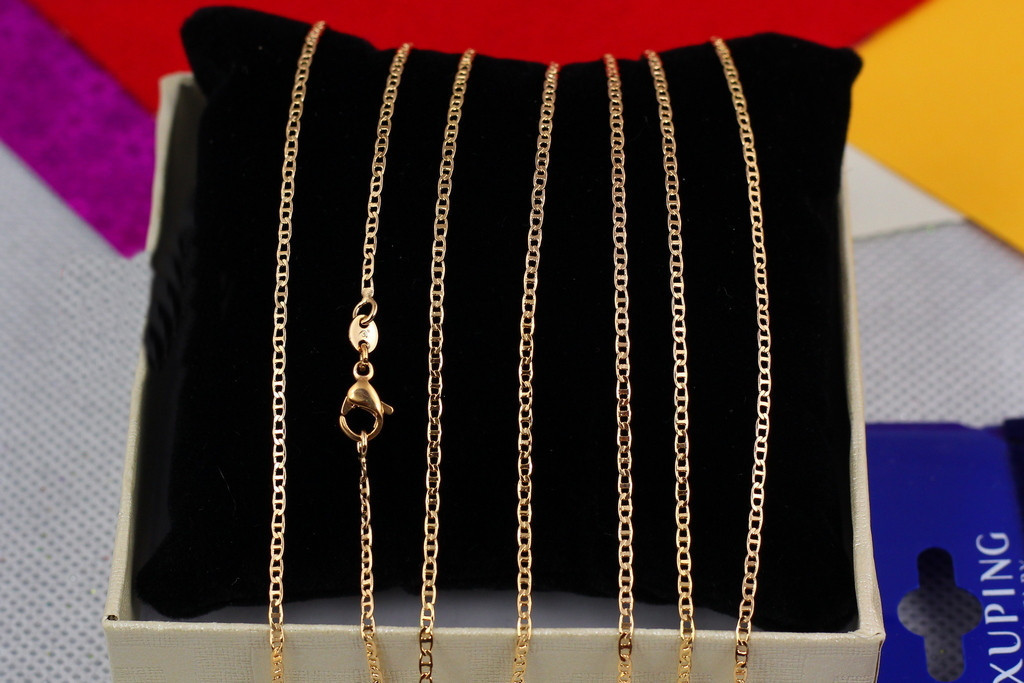

Цепь Xuping Jewelry глаз пантеры 45 см 1,5 мм золотистая