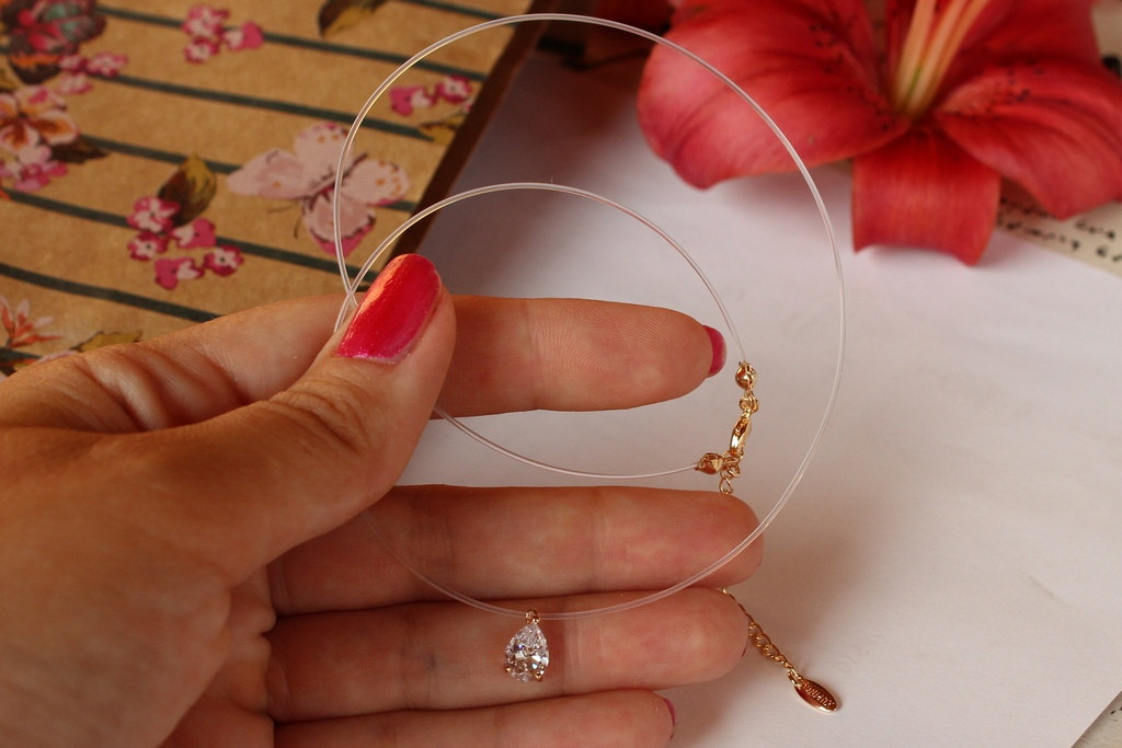 

Леска Xuping Jewelry с кулоном 40 см добавка 5 см золотистая