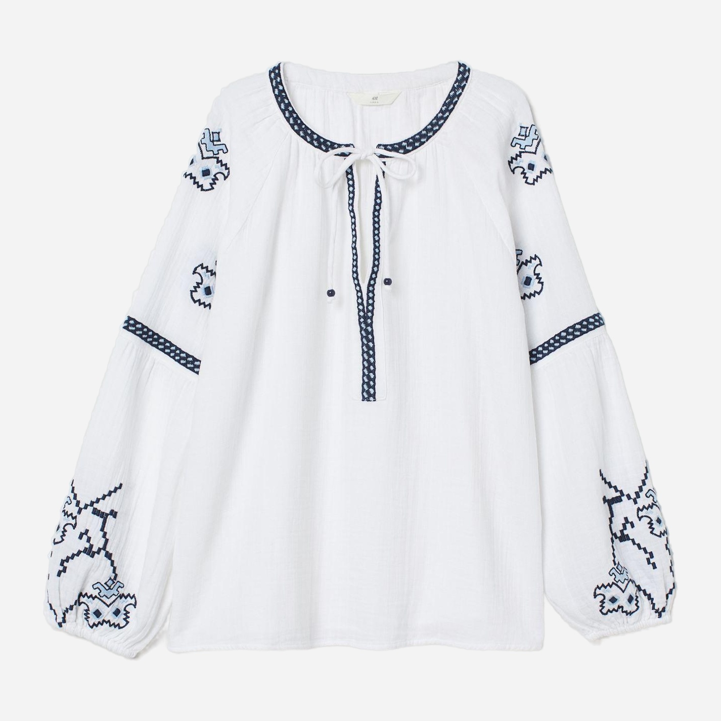 

Блузка H&M XAZ193243GYBL  Белая, Блузка H&M XAZ193243GYBL 42 Белая