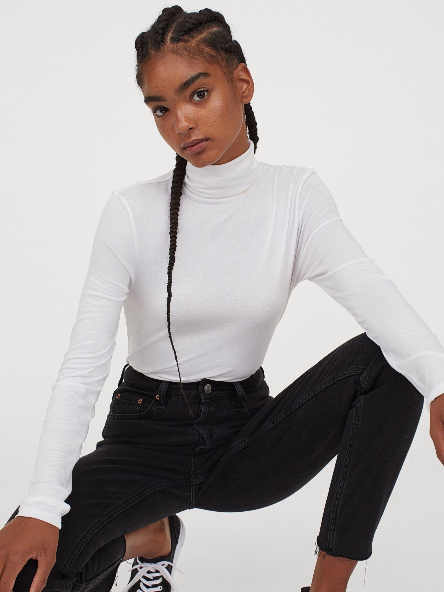 

Водолазка H&M XAZ193964QHJE  Белая, Водолазка H&M XAZ193964QHJE S Белая