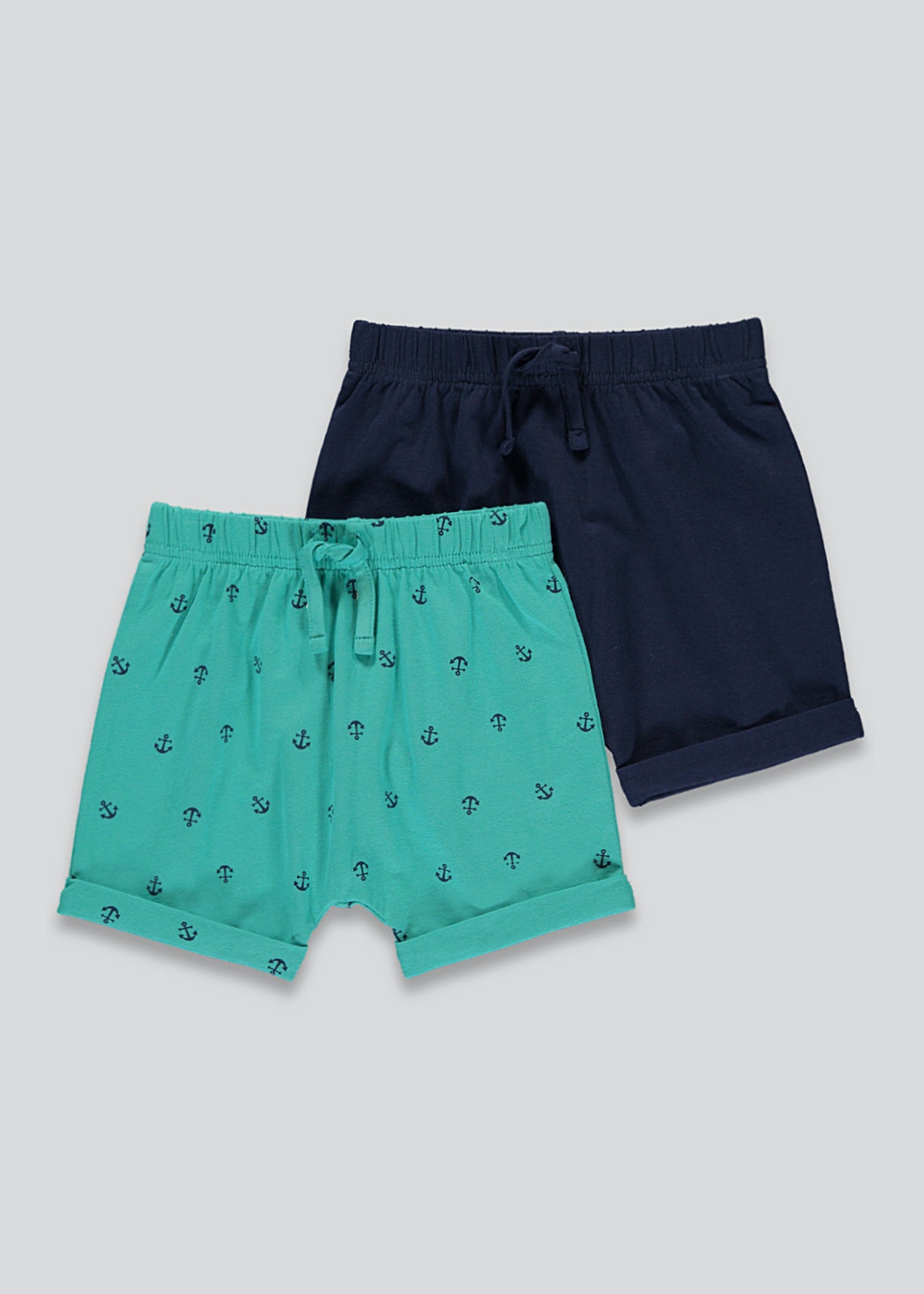 

Шорты Matalan S2812290 2 шт 12-18М 80-86 см Бирюзовый с синим (S2812290-12-18)