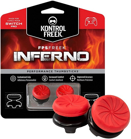 

Насадки на стики Pro FPS Galaxy Inferno для Nintendo Switch (KontrolFreek, 2шт)