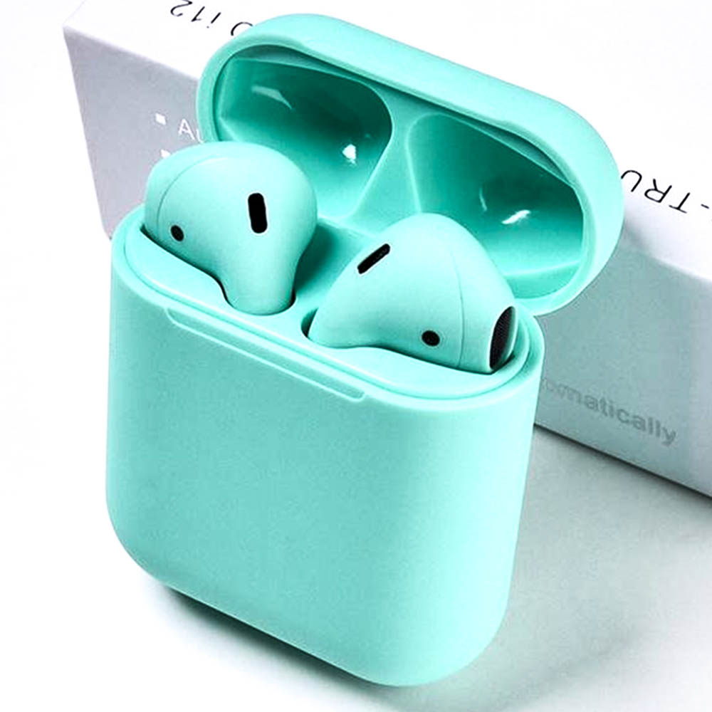 

Bluetooth наушники-гарнитура TWS i12 Turquoise