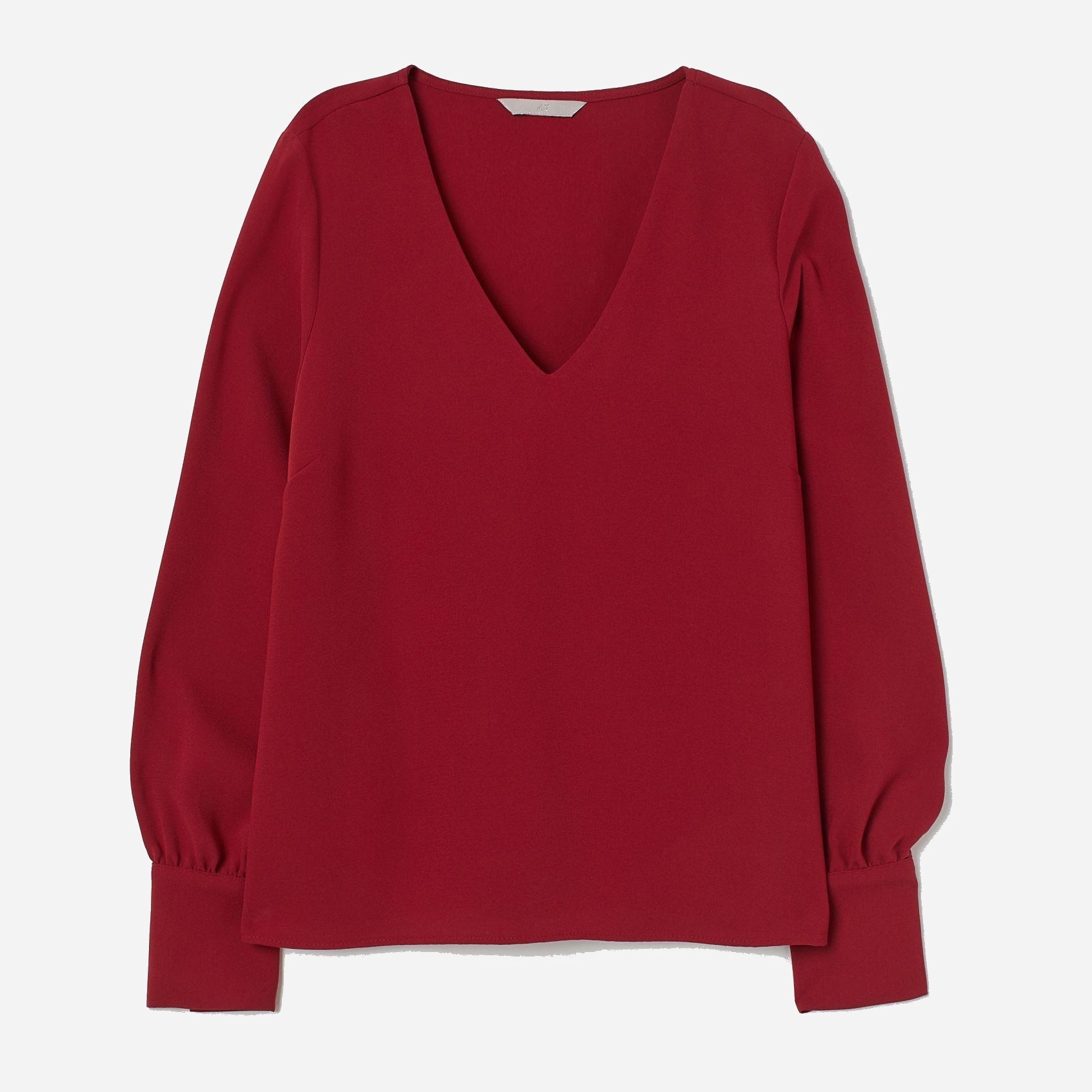 

Блузка H&M XAZ226793IFTI  Бордовая, Блузка H&M XAZ226793IFTI 36 Бордовая