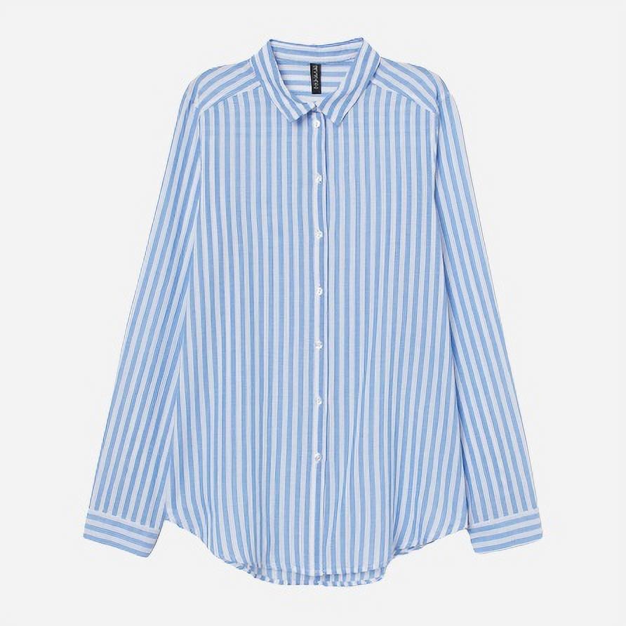 

Блузка H&M XAZ231837JWUB 48 Белая с голубым