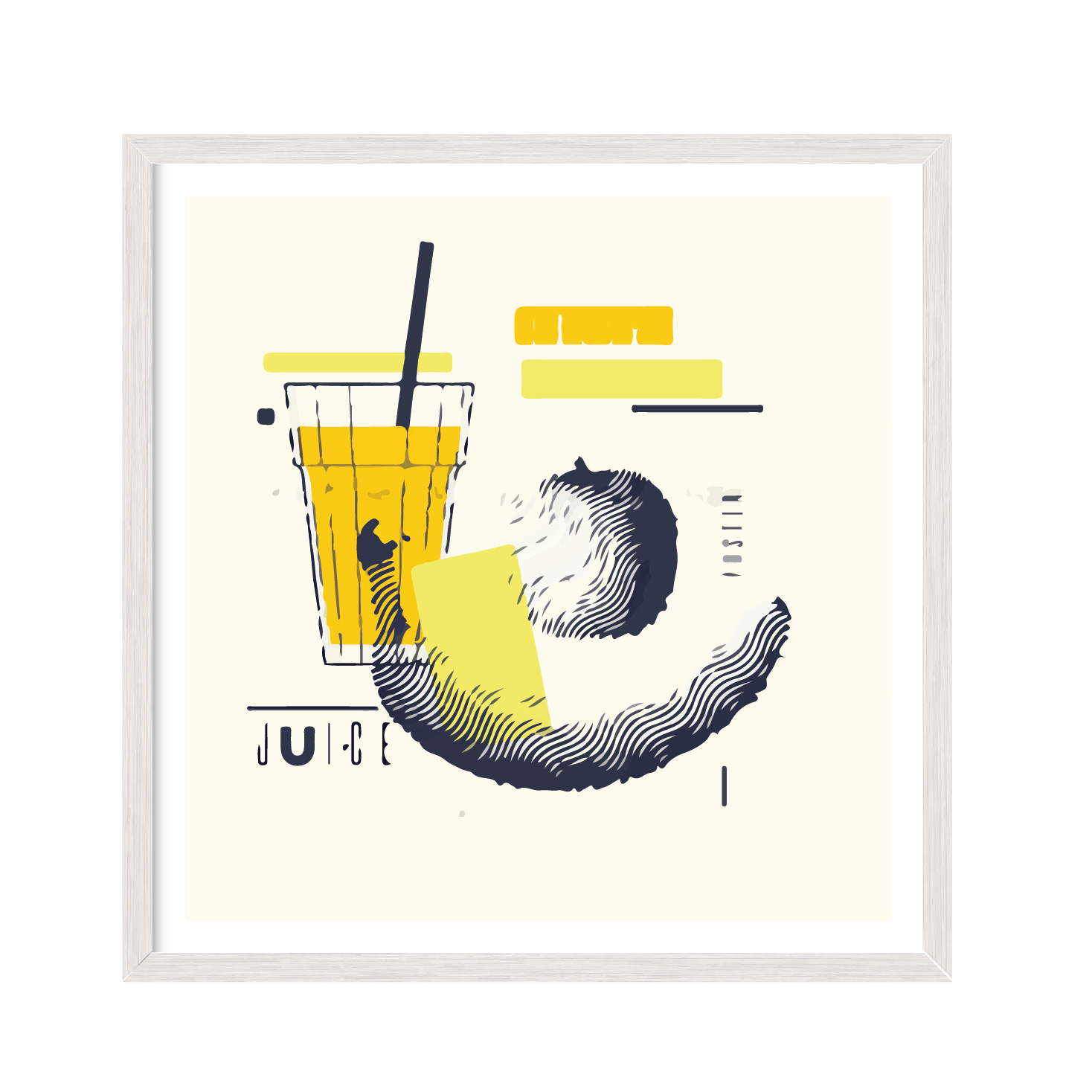 

Постер "Juice" с антибликовым стеклом 45 x 45 см в белой рамке