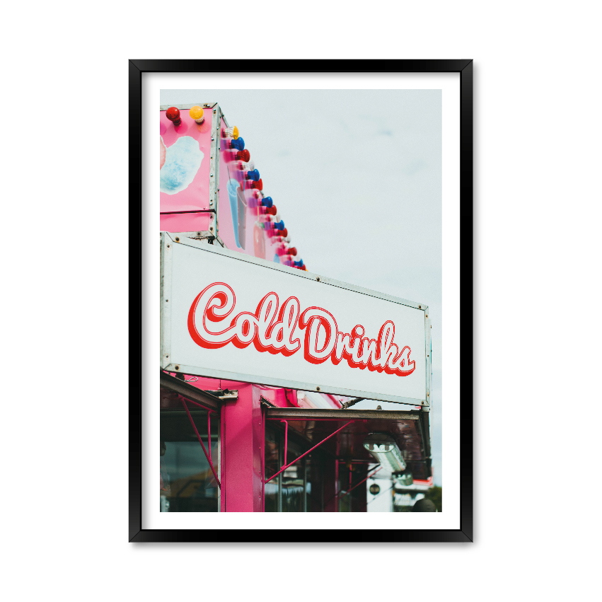 

Постер "Cold Drinks" без стекла 59.6 x 84 см в чёрной рамке