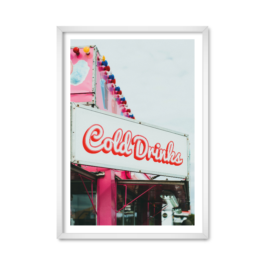 

Постер "Cold Drinks" с антибликовым стеклом 59.6 x 84 см в белой рамке