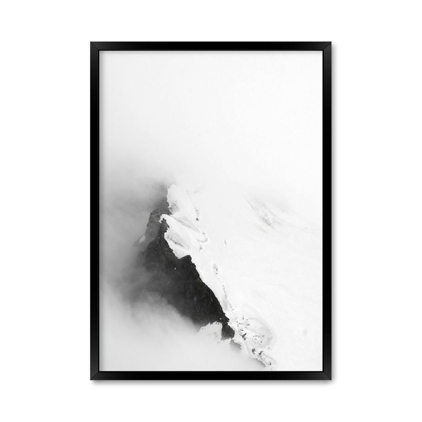

Постер "Snowy mountain" без стекла 59.6 x 84 см в чёрной рамке