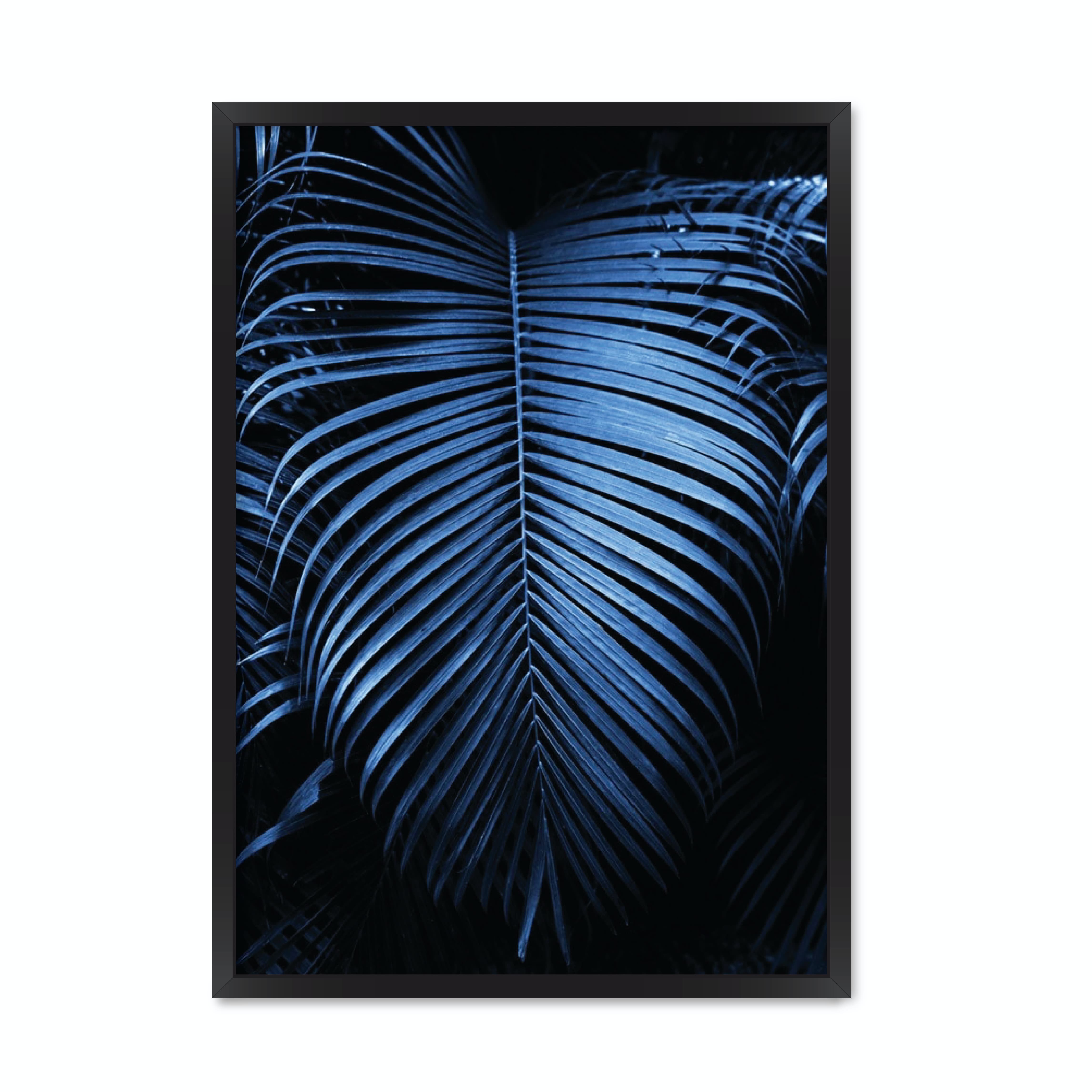 

Постер "Blue Leaves" с антибликовым стеклом 42 x 59.4 см в чёрной рамке