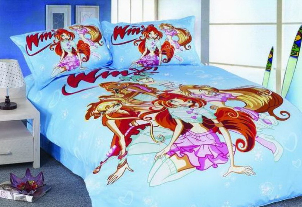 

Детское постельное белье Vie Nouvelle Kids сатин полуторный комплект TD182k 160x220 голубой