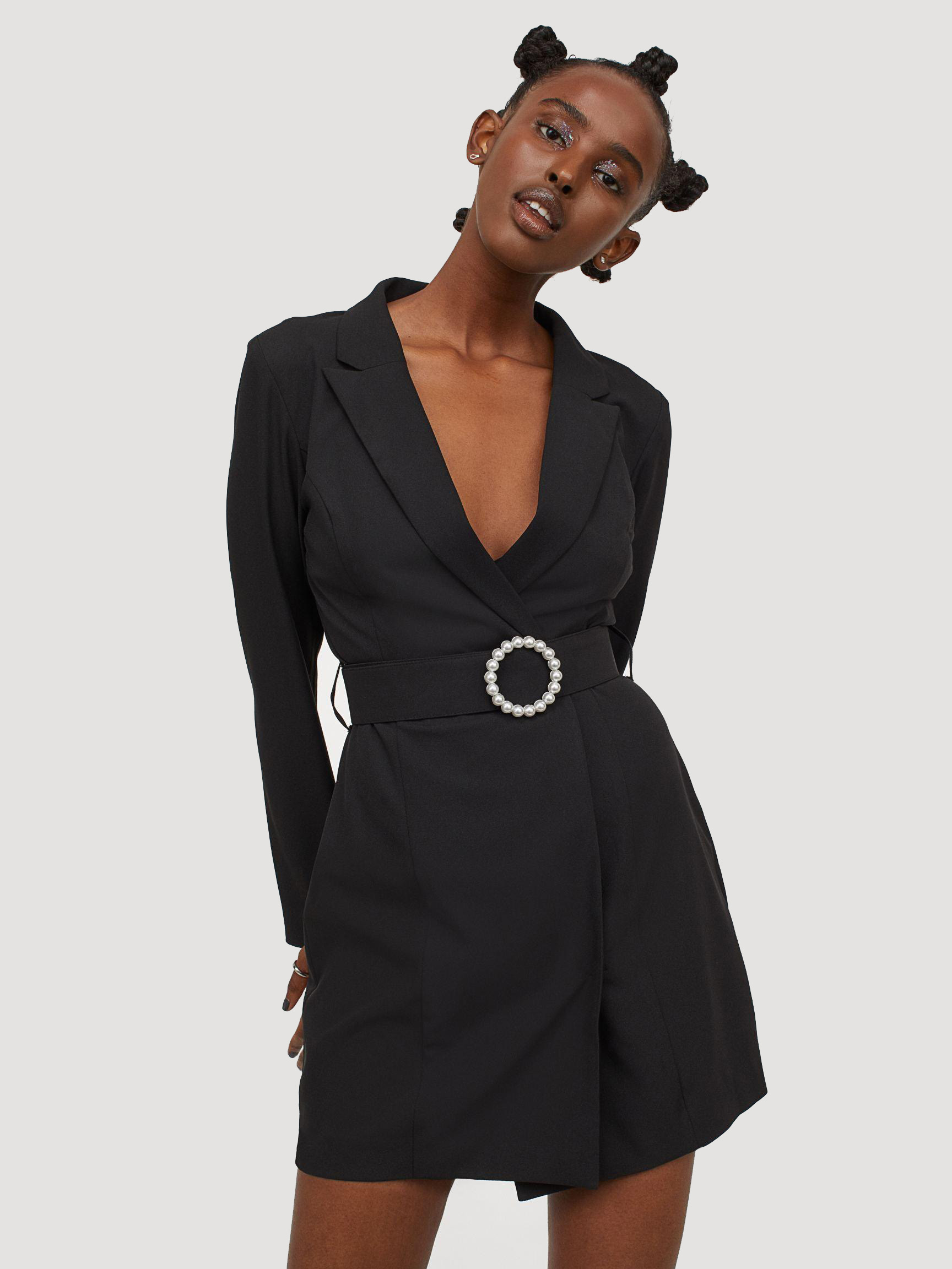 

Платье-блейзер H&M XAZ232244KZRG 36 Черное