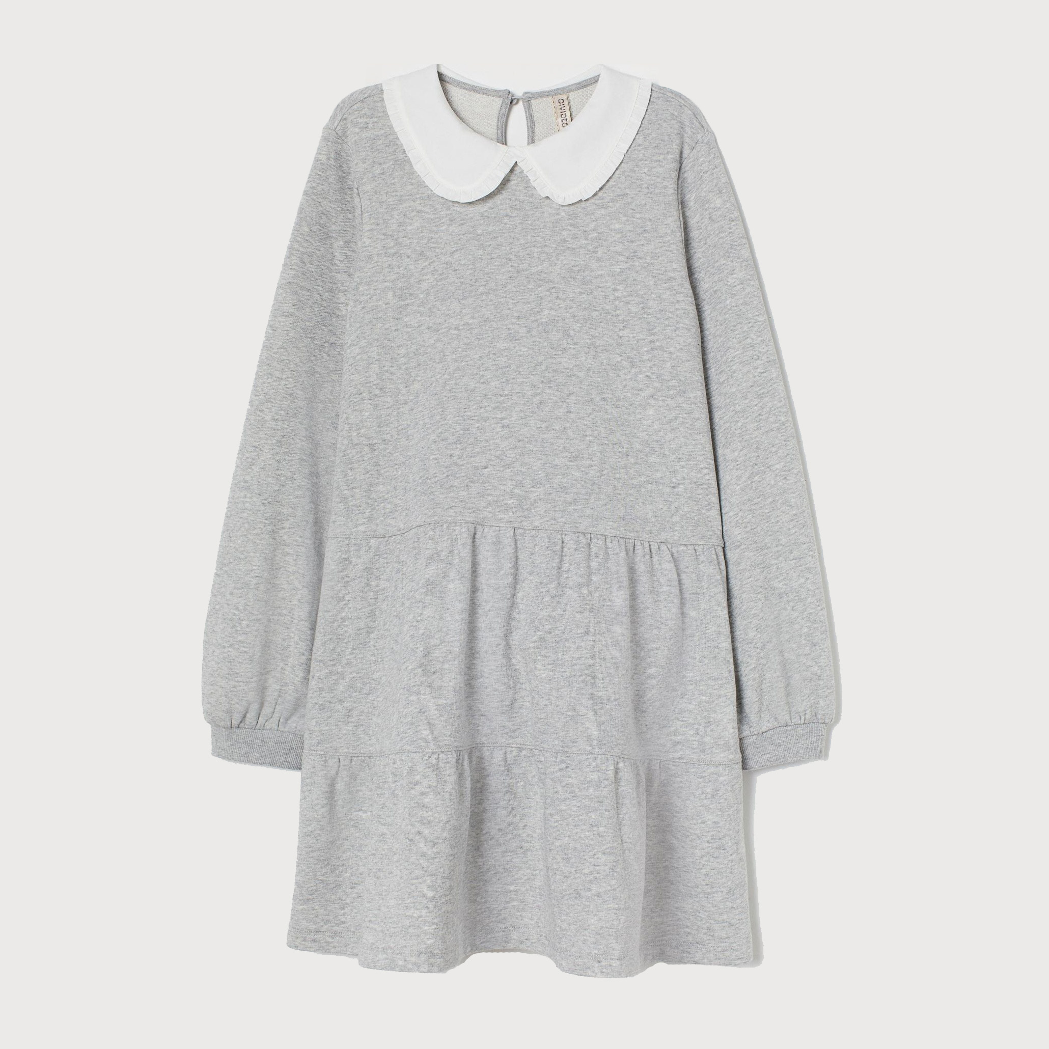 

Платье H& XAZ278582QVQC  Серое с белым, Платье H&M XAZ278582QVQC M Серое с белым