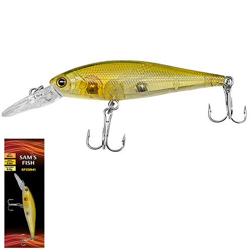 

Воблер упаковка 10 шт Sams Fish SF23941-5 100 мм 9 г 0.8 м