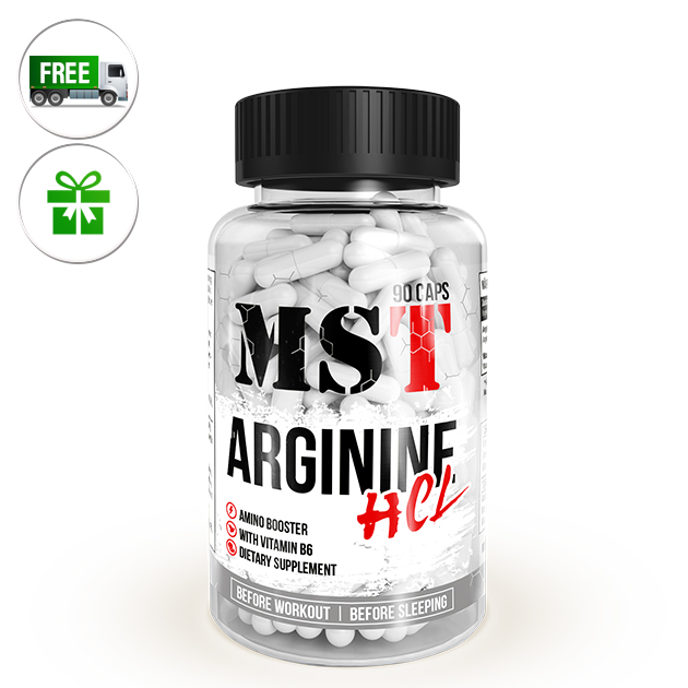 

Аминокислота MST Nutrition Arginine HCL 90 капс