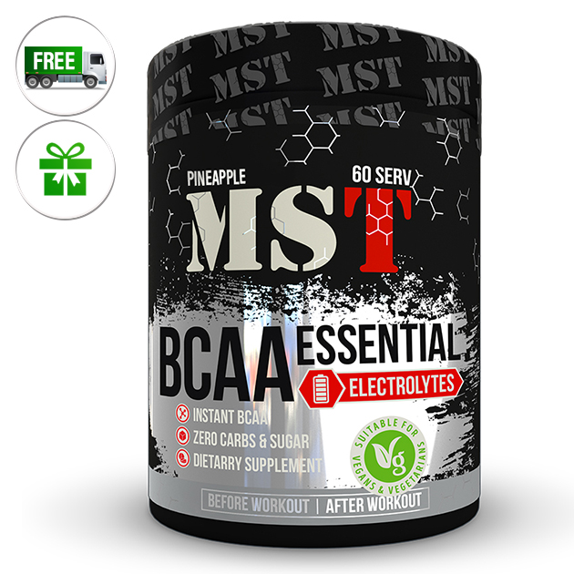 

Аминокислоты MST Nutrition BCAA Essential Electrolites 480 г Ананас