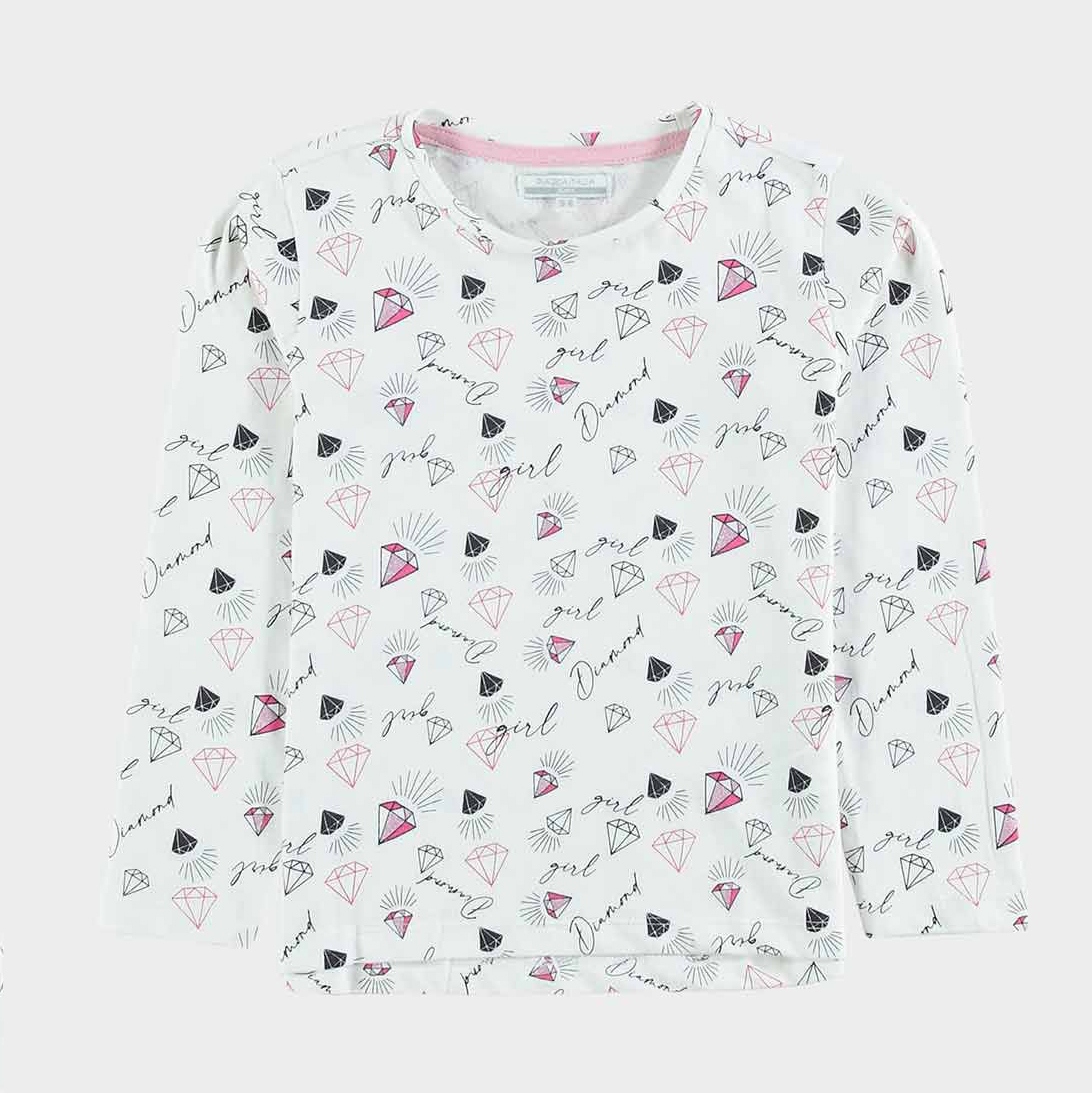 

Футболка с длинными рукавами Piazza Italia 73183 152-158 см White