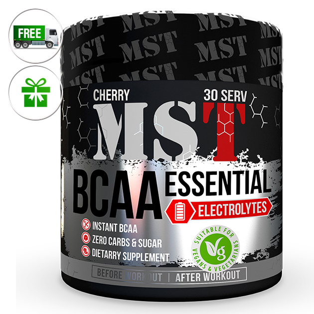 

Аминокислоты MST Nutrition BCAA Essential Electrolites 240 г Вишня